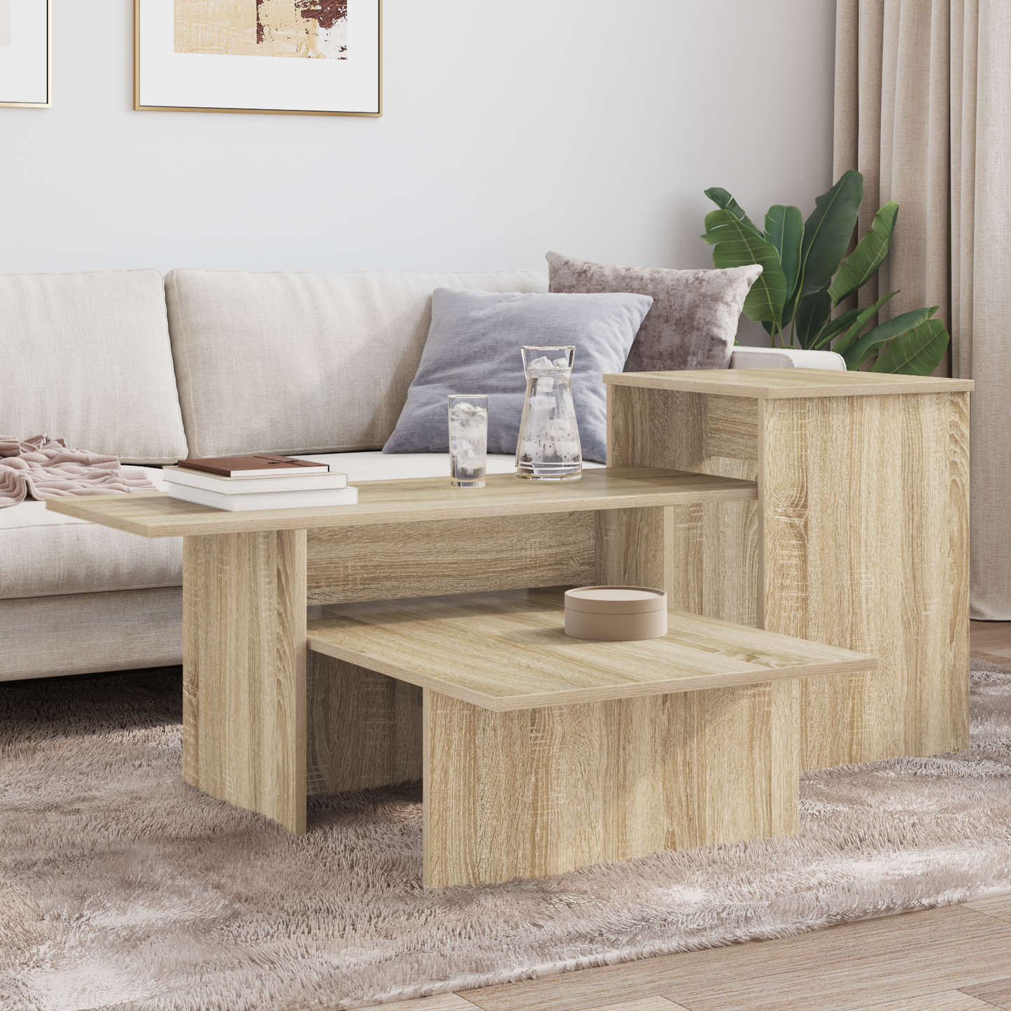 Console Table Sonoma Oak 91.5 x 35 x 38.5 cm Engineered Wood