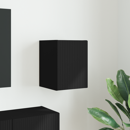 TV Wall Cabinet Black 30 x 31 x 40 cm Engineered Wood