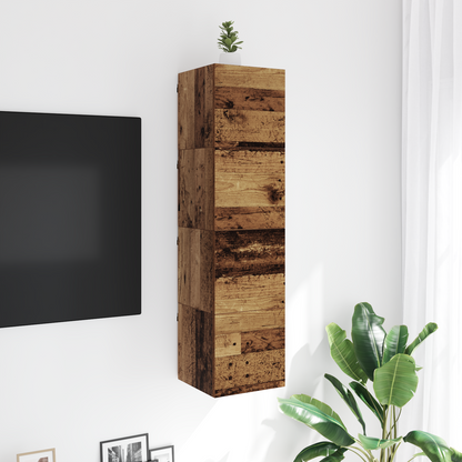 Wall Mounted TV Cabinet Wall-mounted Old Wood 30.5 x 30 x 30 cm