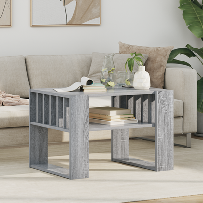 Coffee Table Grey Sonoma 66 x 49.5 x 45 cm Engineered Wood