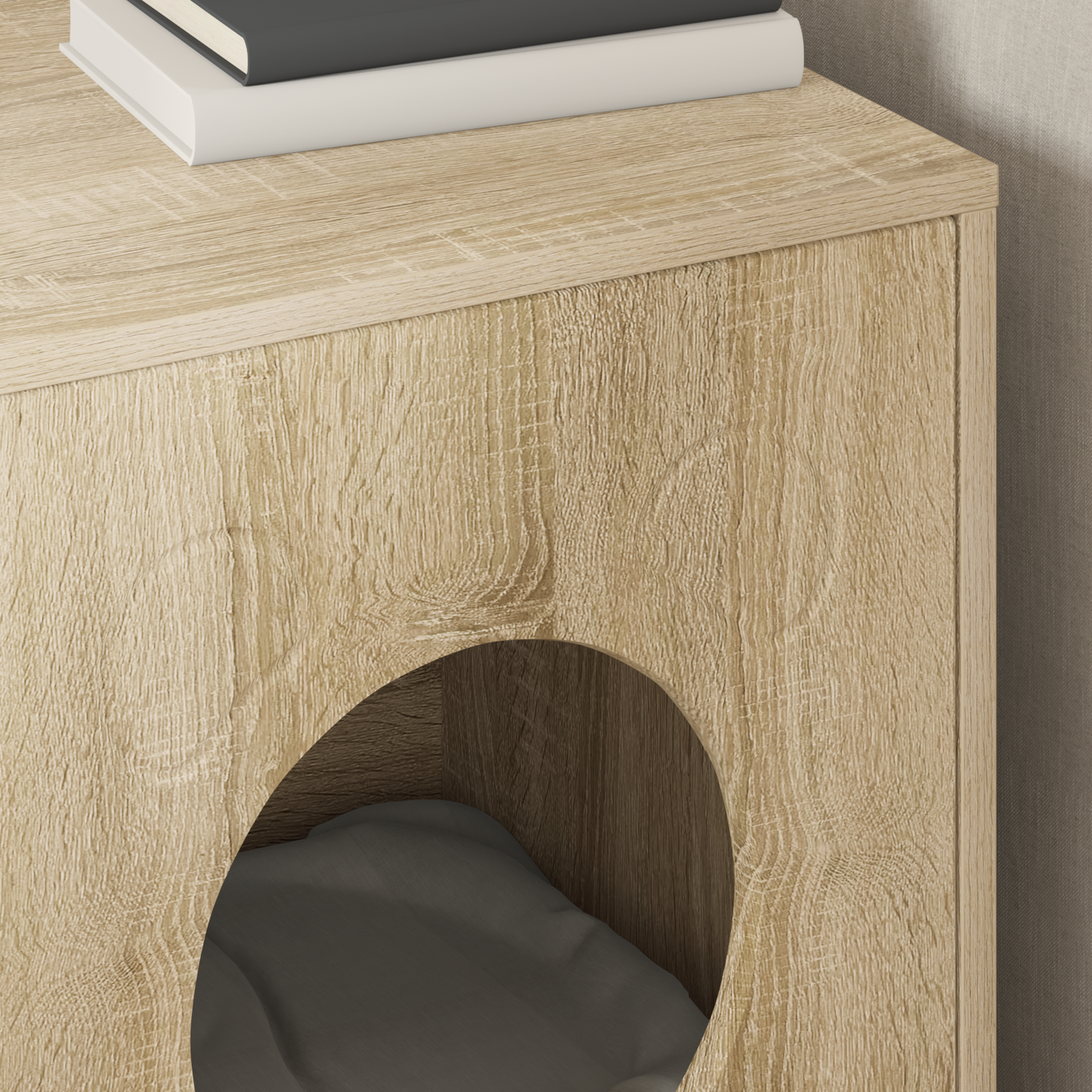 Cat House Sonoma 42.5 x 40 x 53 cm Engineered Wood