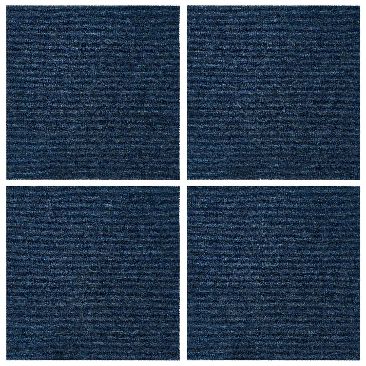 Carpet Tile Blue 50 x 50 cm 4 pcs PP and Bitumen