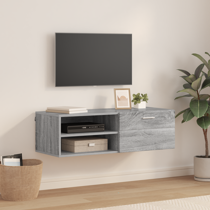 Wooden Cabinet Grey Sonoma 100.5 x 39 x 30 cm Engineered Wood