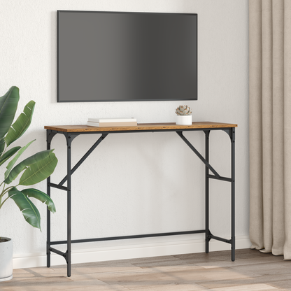 Console Table Old Wood 100 x 32 x 75 cm Engineered Wood