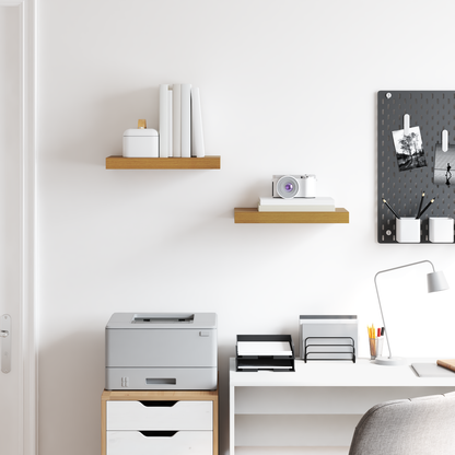 Wall Shelf 2 pcs Beige 40 x 23.5 x 4 cm Engineered Wood
