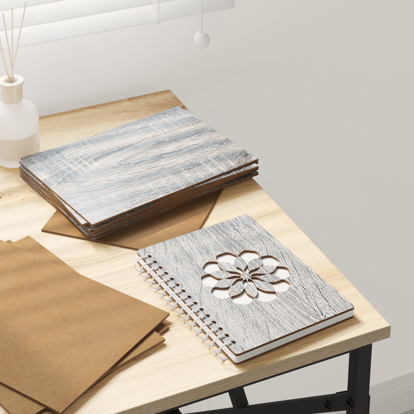 Decor Panels 50 pcs Grey Sonoma 15 x 21 x 0.27 cm