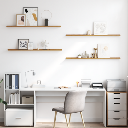 Wall Shelf 4 pcs Beige 115 x 9 x 3 cm Engineered Wood