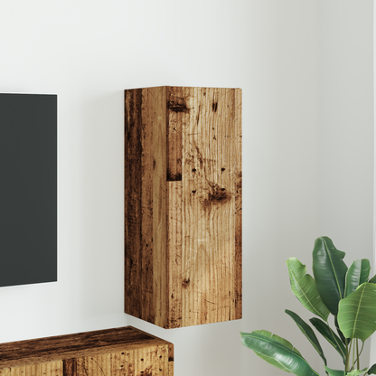 TV Wall Cabinet Old Wood 30 x 31 x 80 cm Engineered Wood