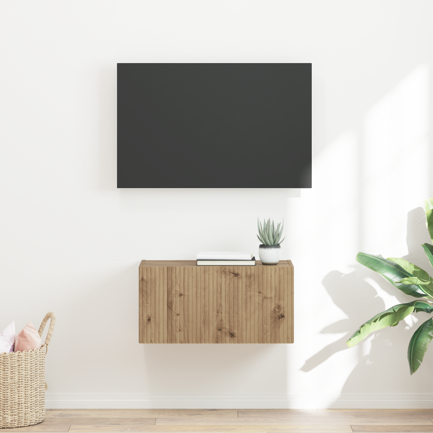 TV Wall Cabinet Artisian Oak 60 x 31 x 29.5 cm Engineered Wood