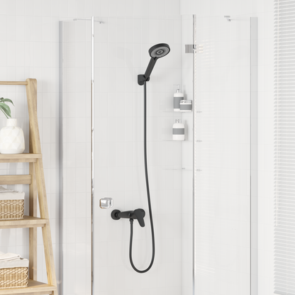 Shower Head Set Black G 1 / 2 inches