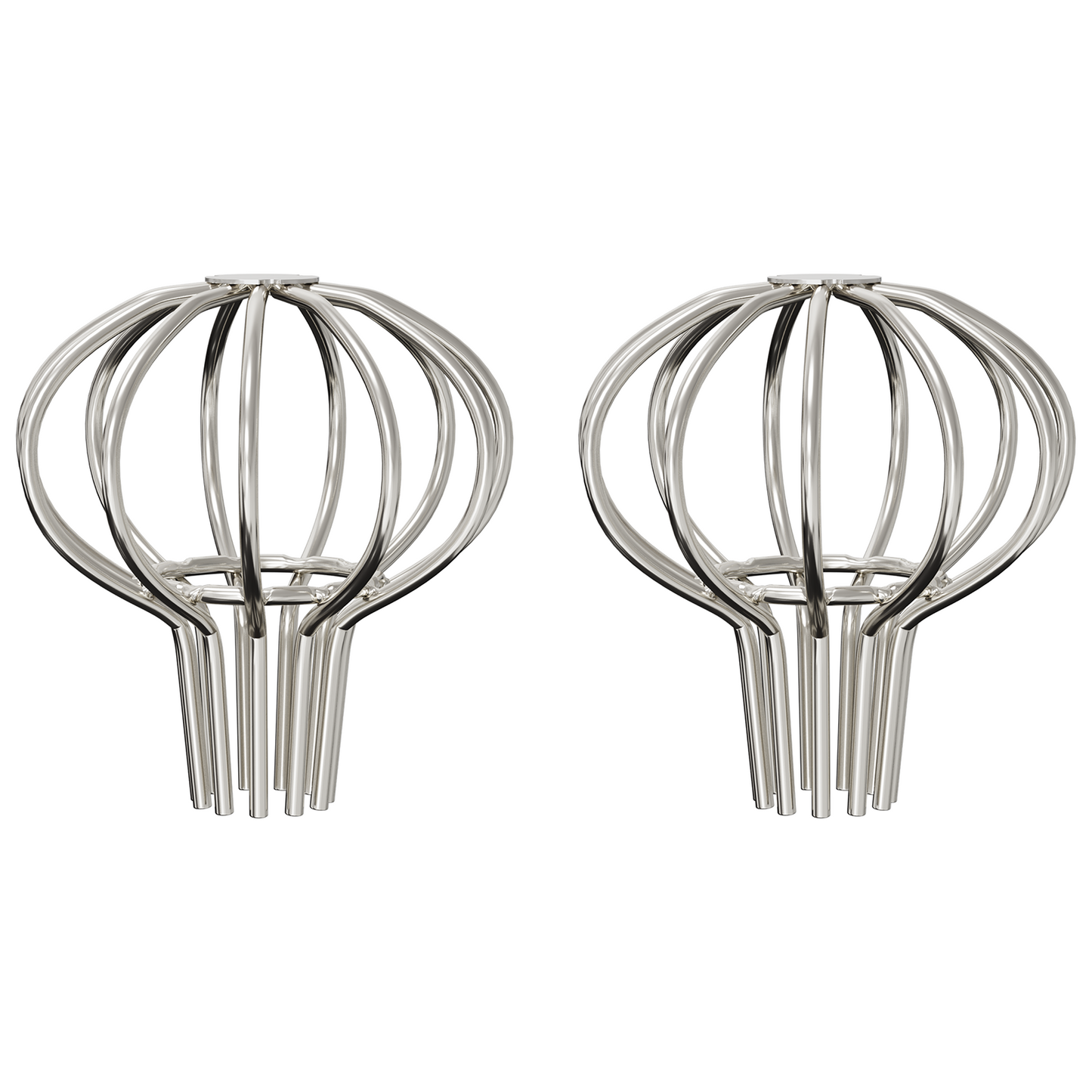 Gutter Leaf Guard 2 pcs Silver 50 mm Stainless Steel