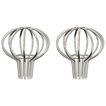 Gutter Leaf Guard 2 pcs Silver 50 mm Stainless Steel