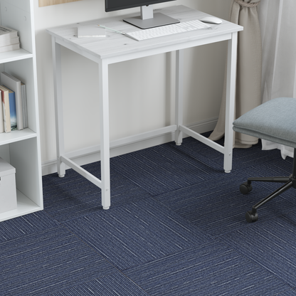 Carpet Tile Striped Blue 50 x 50 cm 36 pcs PP and Bitumen