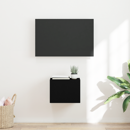 TV Wall Cabinet Black 39 x 31 x 29.5 cm Engineered Wood