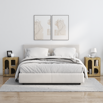 Bedside Table ELST 2 pcs Sonoma Oak 40 x 35 x 50 cm