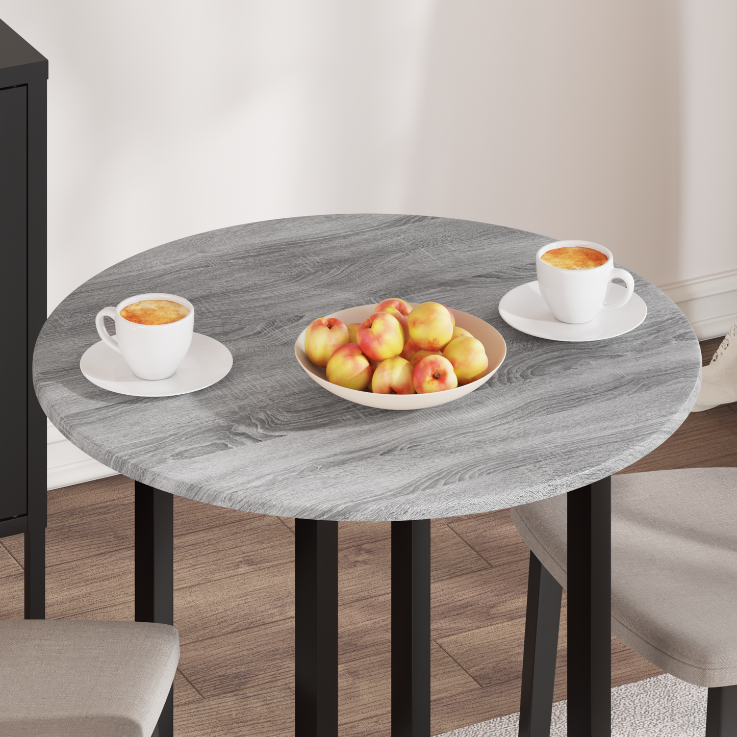 Table Top Grey sonoma Ø 70 x 1.5 cm Engineered Wood