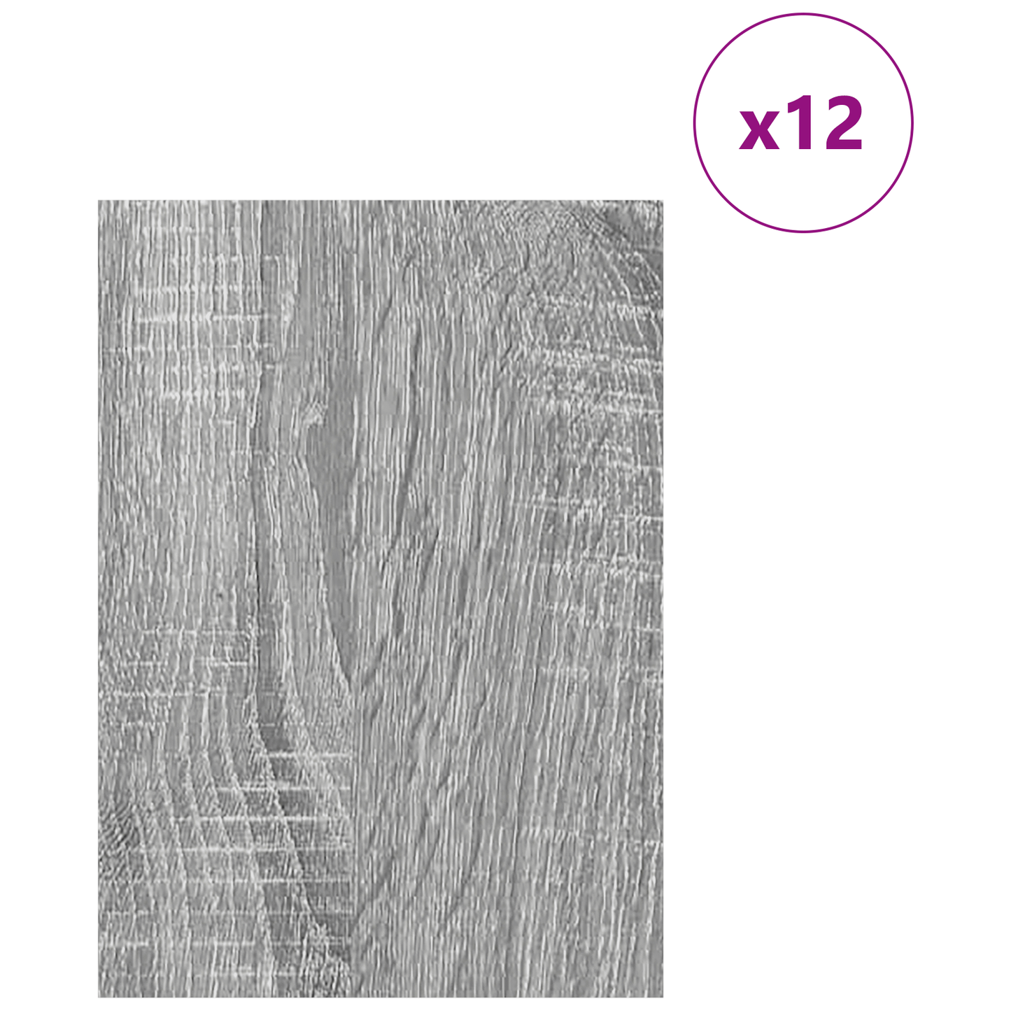 Decor Panels 12 pcs Grey Sonoma 21 x 30 x 0.27 cm