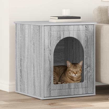 Cat House Grey Sonoma 53 x 52 x 62 cm Engineered Wood