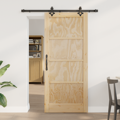 Sliding Door ORKDAL Natural 86 x 198.5 cm Solid Pine Wood