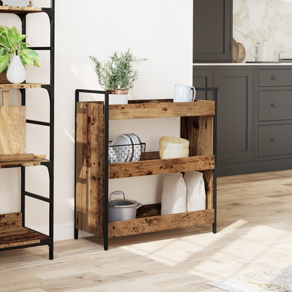 Kitchen Trolley Old Wood 70 x 30 x 82 cm Engineered Wood