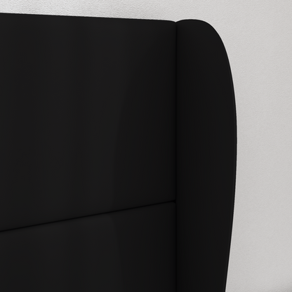 Headboard Ear Black 80 x 23 x 6 cm PVC