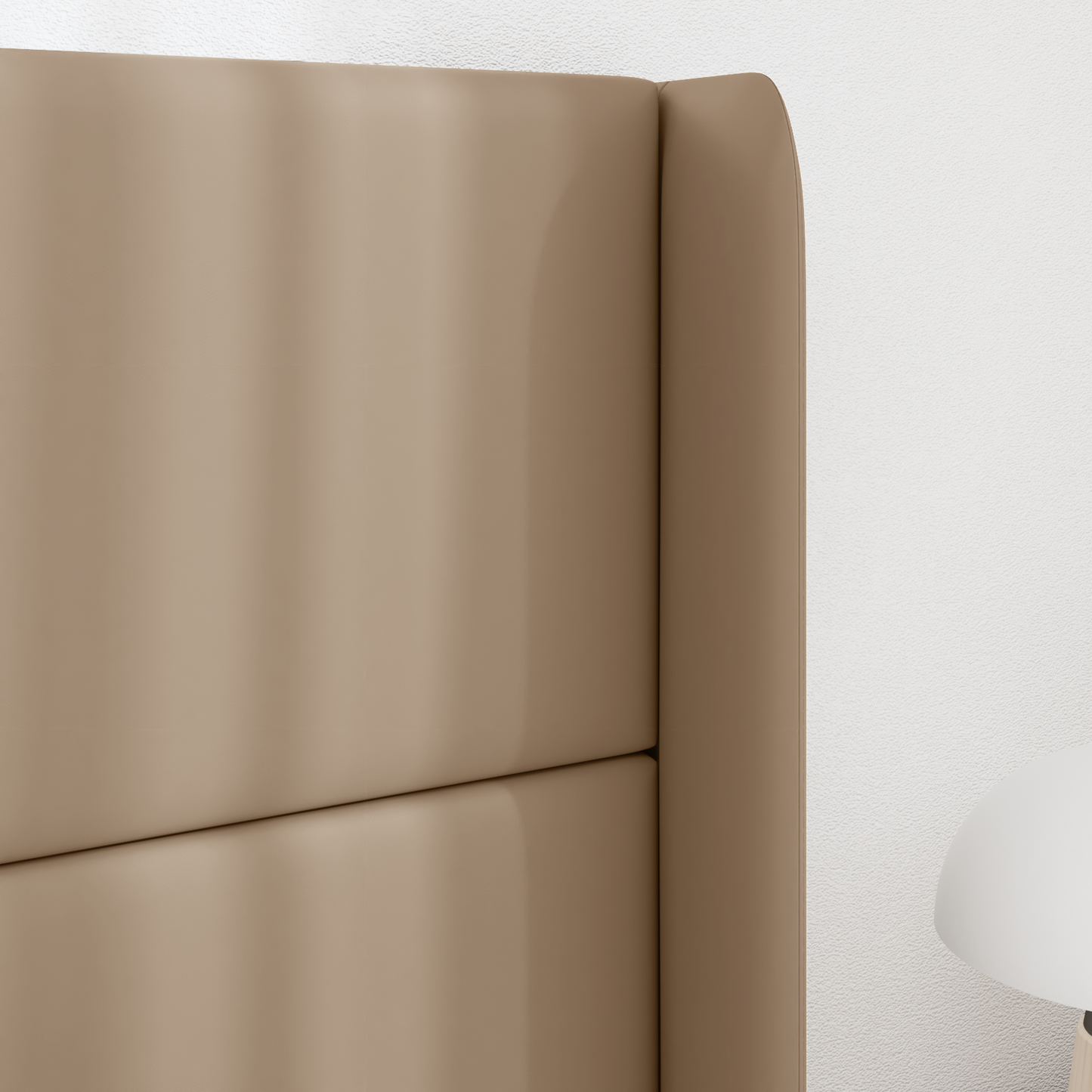 Headboard Ear Brown 80 x 16 x 4 cm PVC