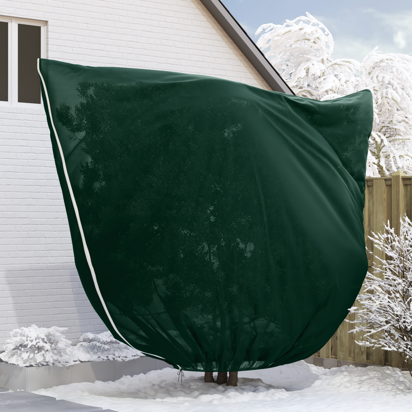 Frost Protection Plant Fleece Covers 3 pcs Green 3.5 x 3.93 m