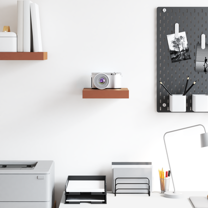 Wall Shelf Wall-mounted Red 23 x 23.5 x 4 cm Engineered Wood