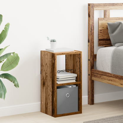 Bedside Table Old Wood 25.5 x 22 x 49.5 cm Engineered Wood