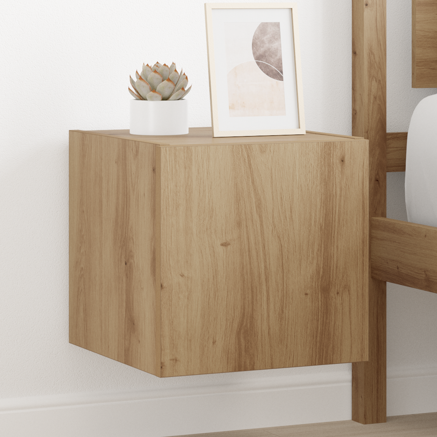 TV Wall Cabinet Artisian Oak 30.5 x 35 x 30 cm Engineered Wood