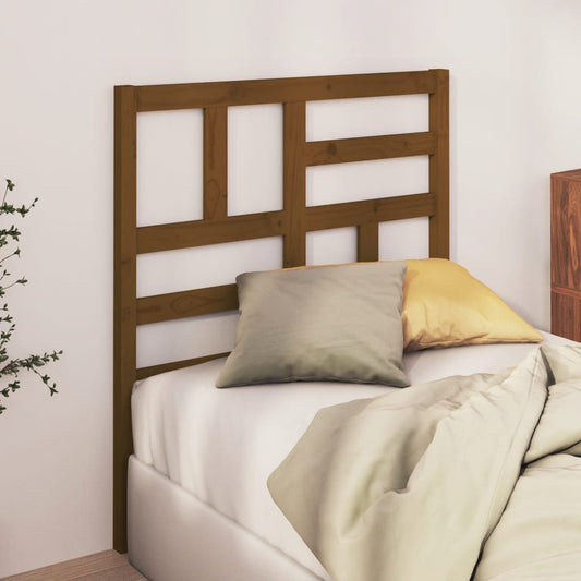 818178 vidaXL Bed Headboard Honey Brown 106x4x104 cm Solid Wood Pine