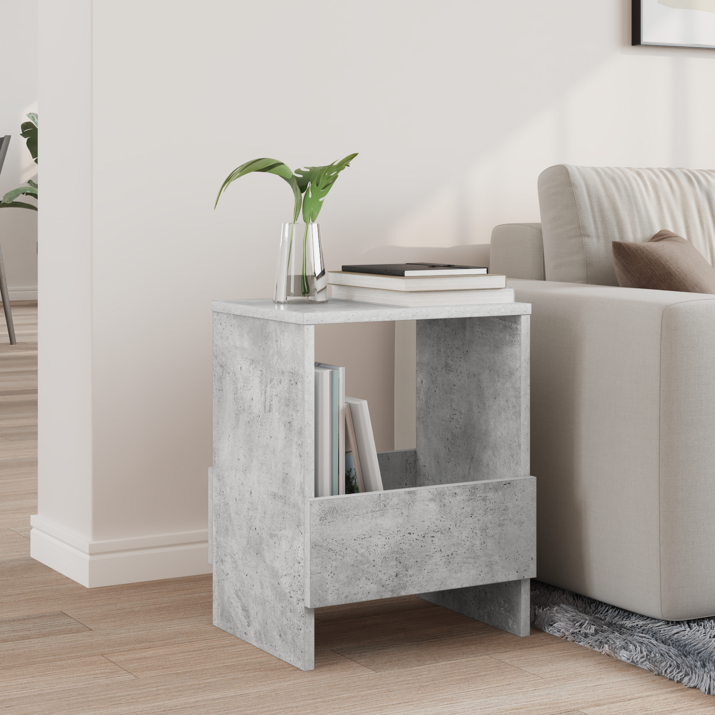 Magazine Rack Concrete Grey 35 x 30 x 45 cm