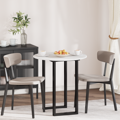 Table Top White Ø 70 x 1.5 cm Engineered Wood
