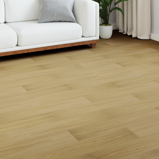 Laminate Flooring 15 pcs Pale Cream 101 x 20 x 0.8 cm