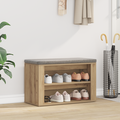 Shoe Rack Artisan oak 75 x 35 x 45 cm Engineered wood