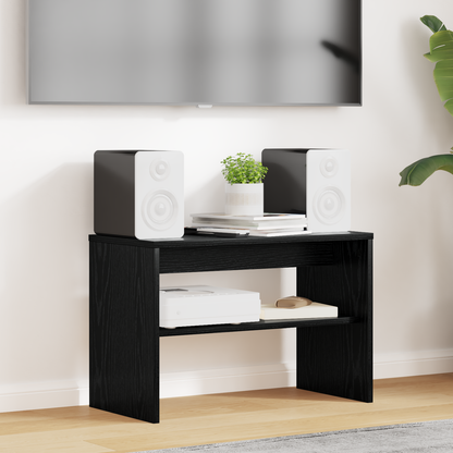 TV Cabinet Black Oak 60 x 30 x 40 cm Engineered Wood