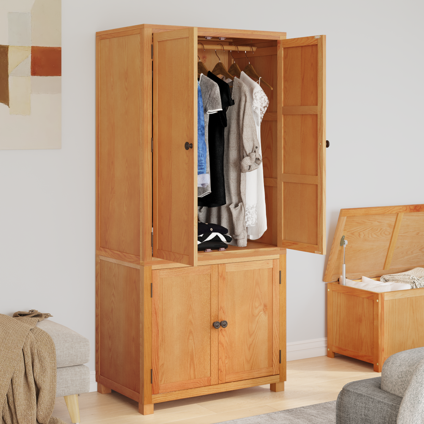 Storage Furniture Set with Storage 2 pcs Brown 80 x 50 x 180 cm