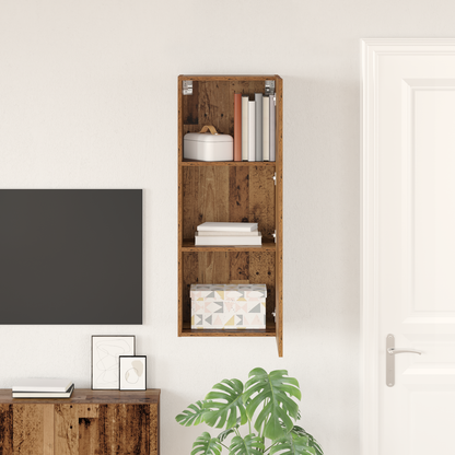 TV Wall Cabinet Old Wood 40.5 x 30 x 102 cm Engineered Wood