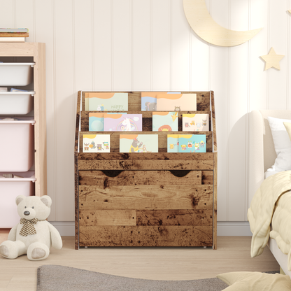 Kids Bookshelf Old Wood 60 x 29.5 x 69 cm Engineered Wood