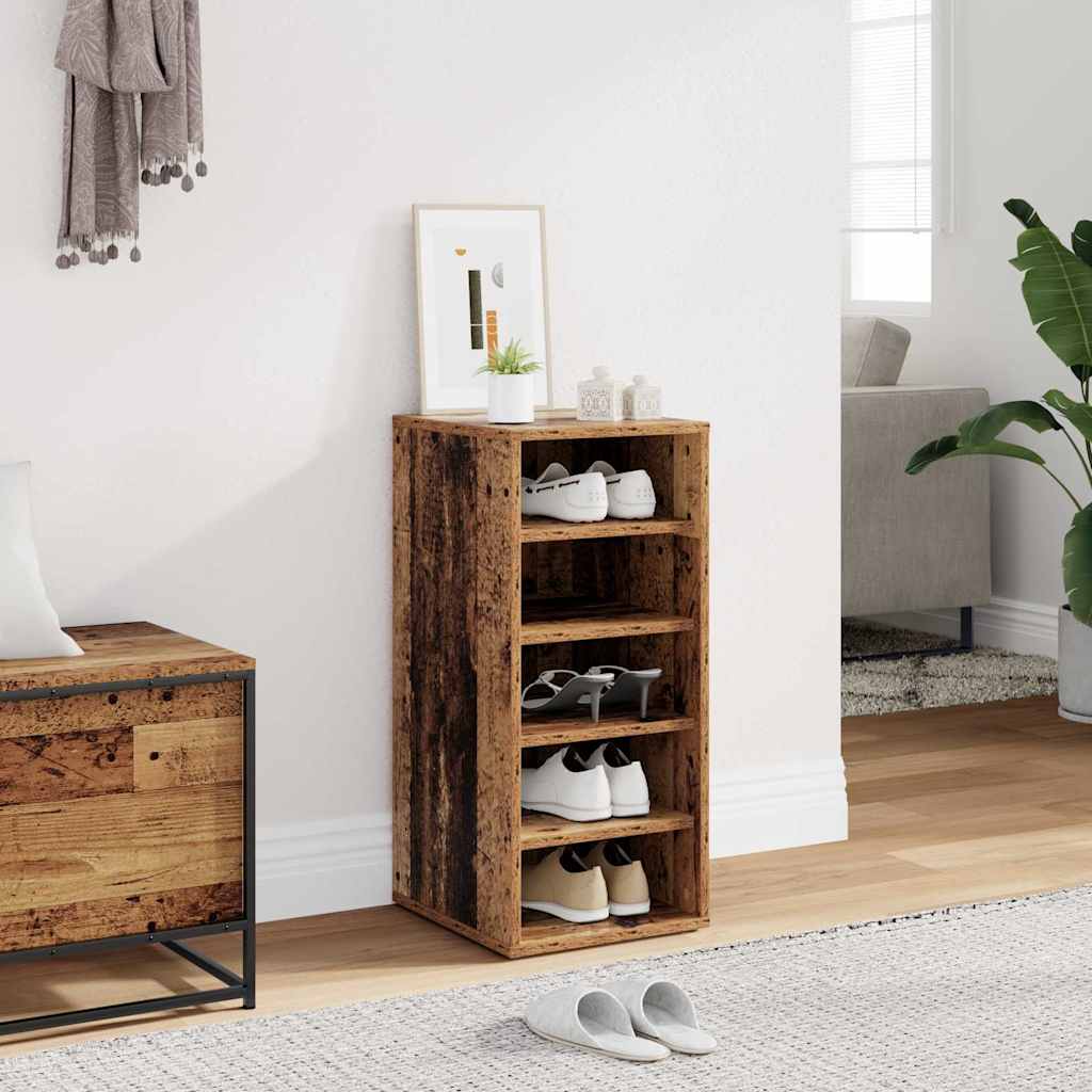 Shoe Cabinet Old Wood 32x35x70 cm Engineered Wood