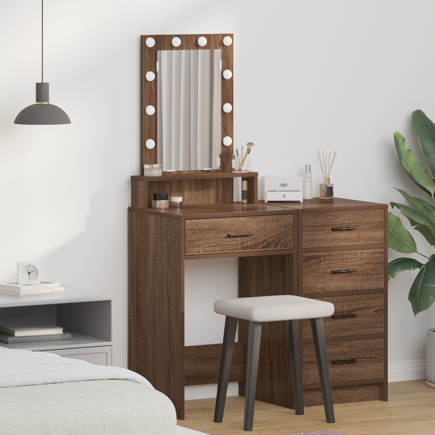 Dressing Table Brown 50 x 41 x 140 cm Engineered Wood