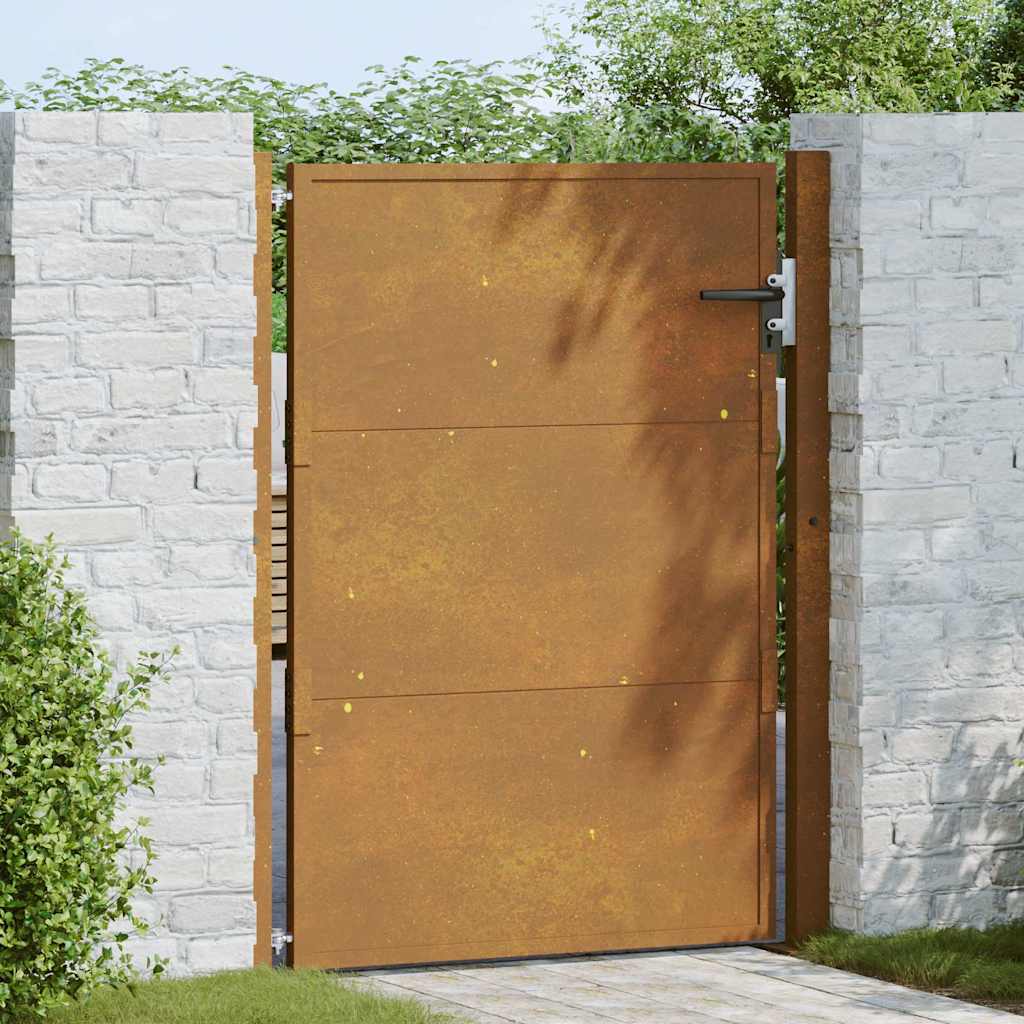 Garden Gate 100x125 cm Corten Steel