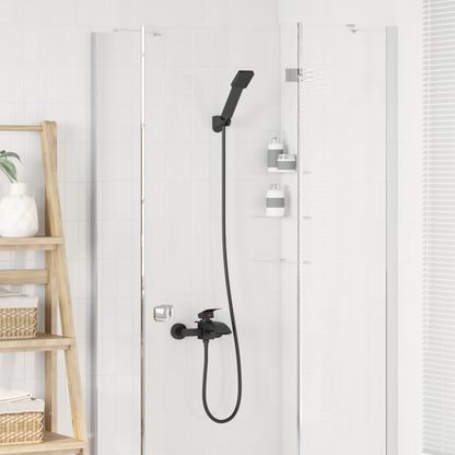 Shower Head Set Black G 1 / 2 inches