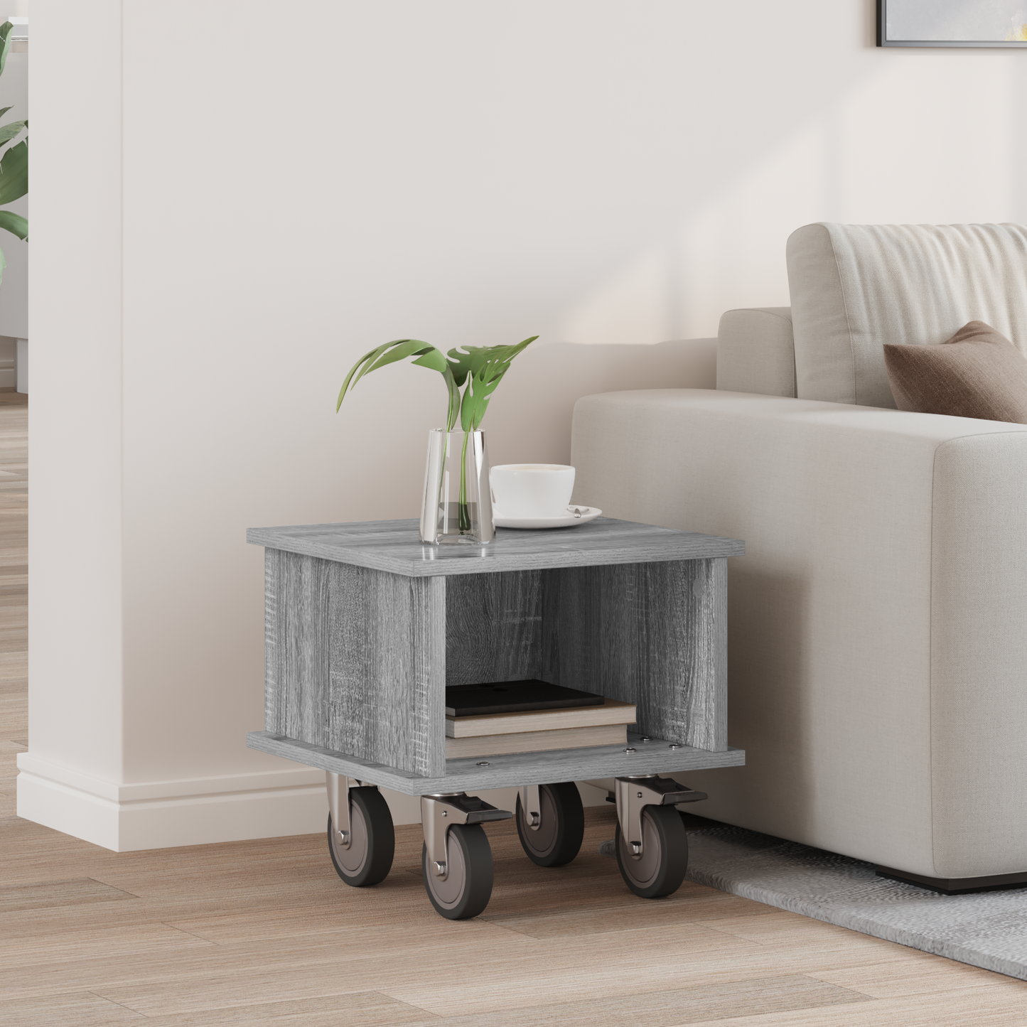 TV Stand Grey Sonoma 37 x 35 x 35 cm Engineered Wood
