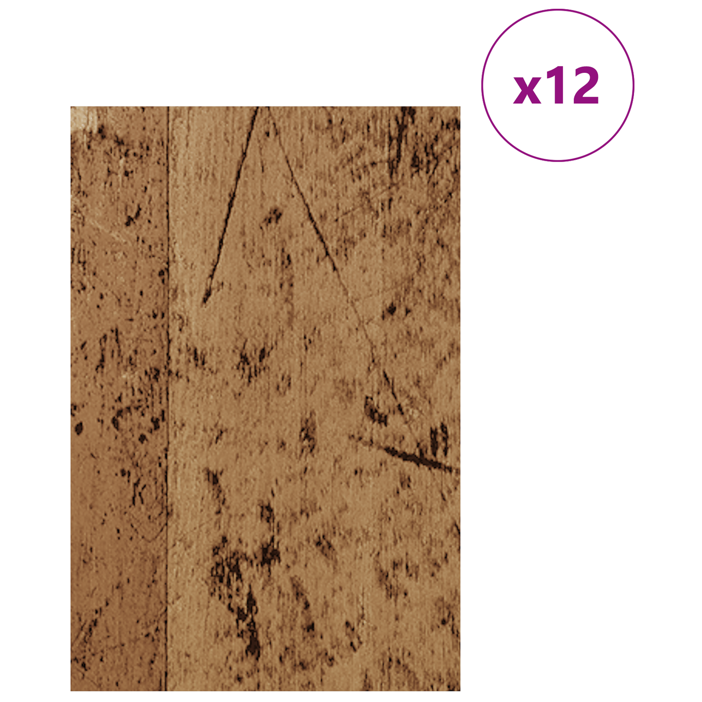 Decor Panels 12 pcs Old Wood 40 x 60 x 0.27 cm Engineered Wood