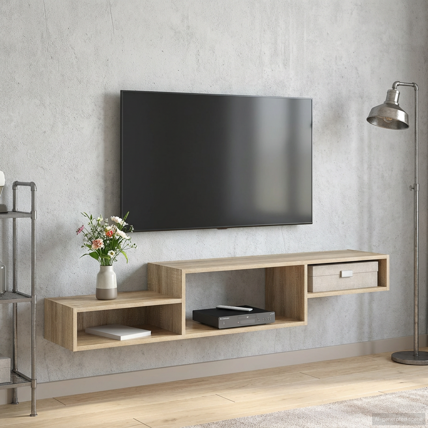 Wall-mounted TV Cabinet Wall-Mounted Sonoma Oak