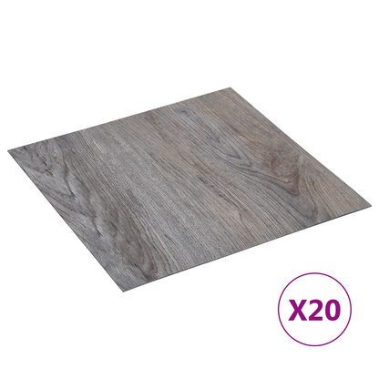 Self-adhesive Flooring Planks 30.5 x 30.5 cm 20 pcs PVC