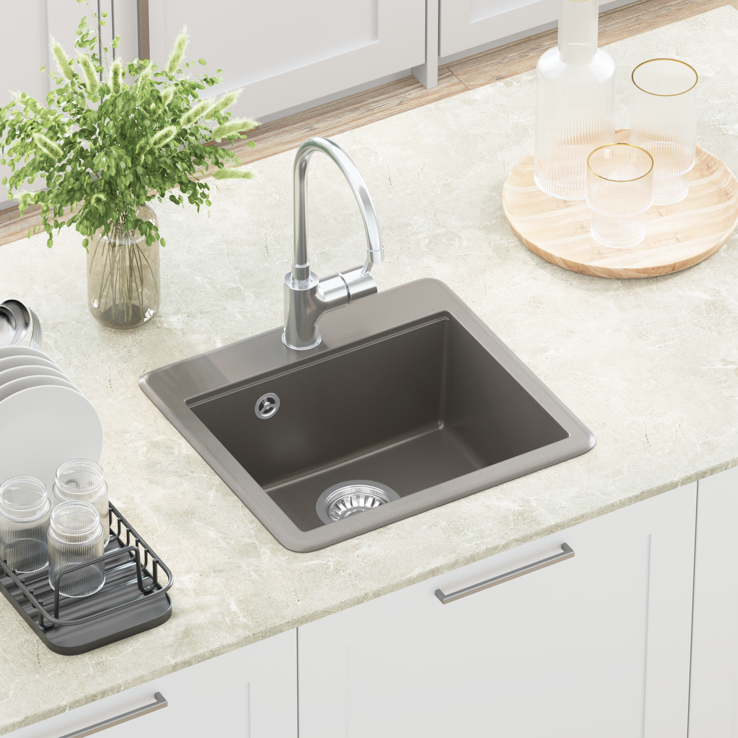 Sink Grey 470 x 440 mm Granite