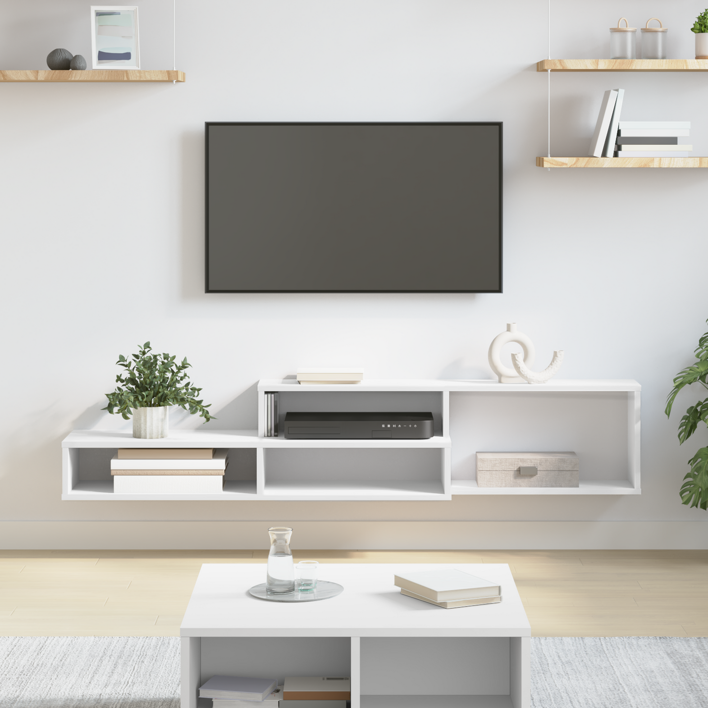 Wall TV Stand 150 x 25 x 28.5 cm Engineered Wood