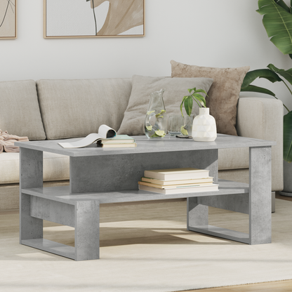 Coffee Table Concrete Grey 90 x 50 x 40 cm Engineered Wood